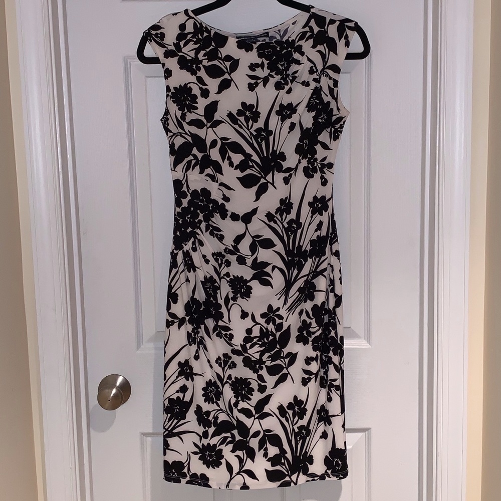 Black and White Floral Dress